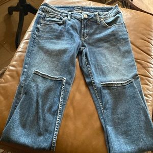 Silver boyfriend jeans